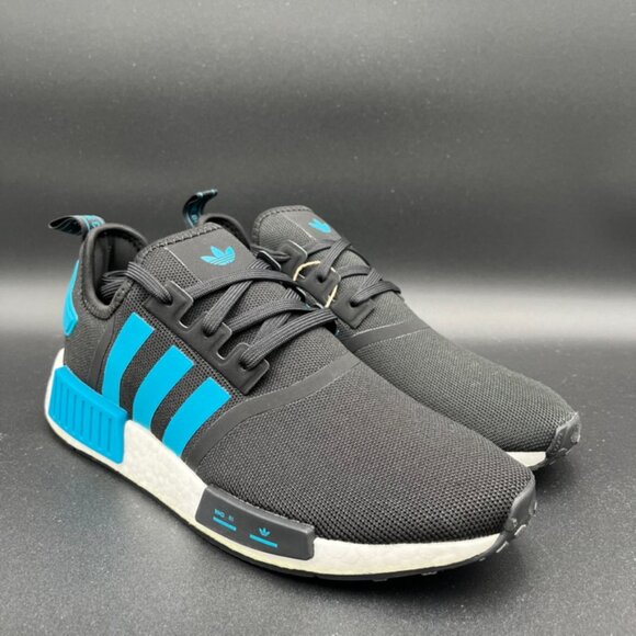 Adidas NMD_R1 Black Active Teal White HQ4461 Men's Sneakers Shoes Multi Size NEW - Picture 4 of 7